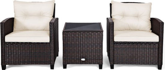 Balkonset 2 personen - Tuinset - Bistroset - Zwart - Weerbestendig - 3 delig - Tuintafel en 2 stoelen - 2 personen - Gecoat staal - Onderhoudsvrij staal