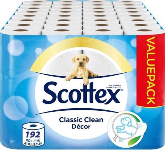 VOORDEELVERPAKKING 192 ROLLEN Page / Scottex 2-Laags WC papier