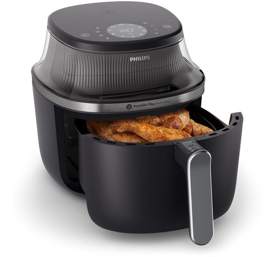 Philips 3000 Series Airfryer - NA341/00 - Kijkvenster - RapidAir Plus - 7.2L - Tot 6 Personen - Zwart