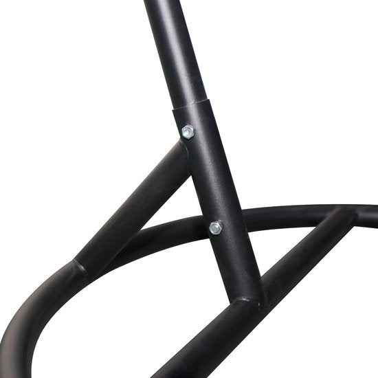 arash® XXL Egg Hangstoel – Hangstoel met standaard – Egg Chair – tot 150kg – Lichtgrijs