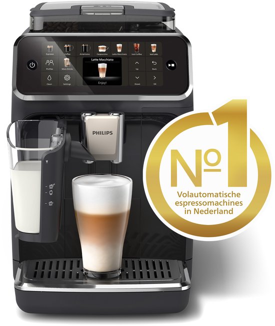 Philips 5500 Series EP5541/50 – fuldautomatisk espressomaskine med LatteGo – 20 drikke – sort