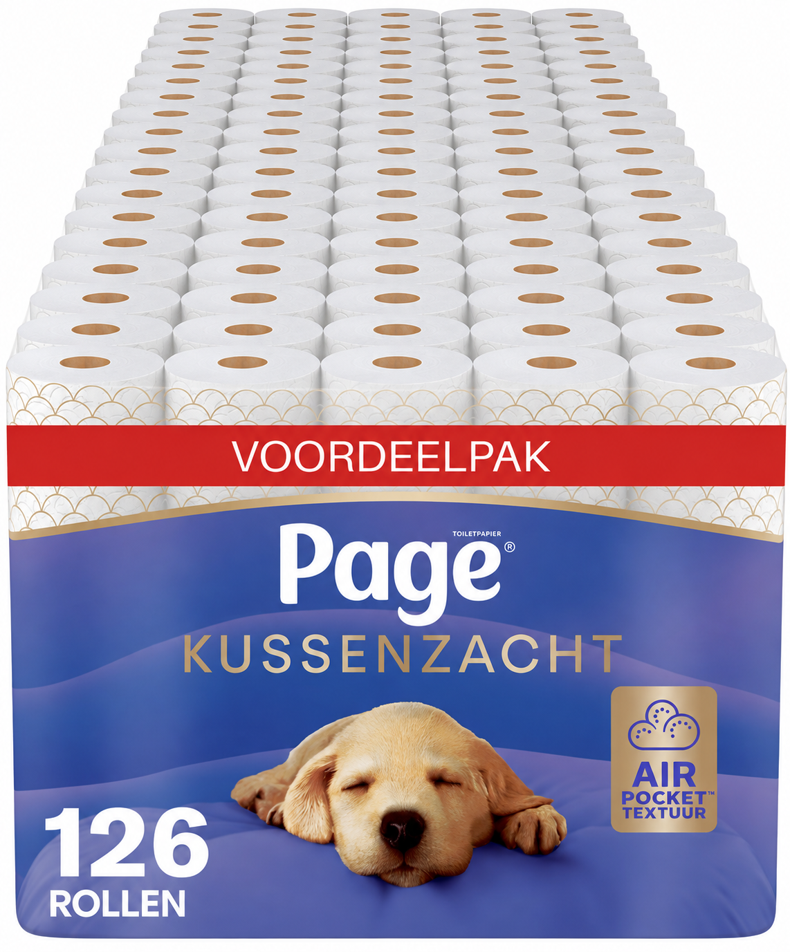 Page® toiletpapier - Kussenzacht wc papier - 126 rollen - Ultiem comfort - Voordeelverpakking