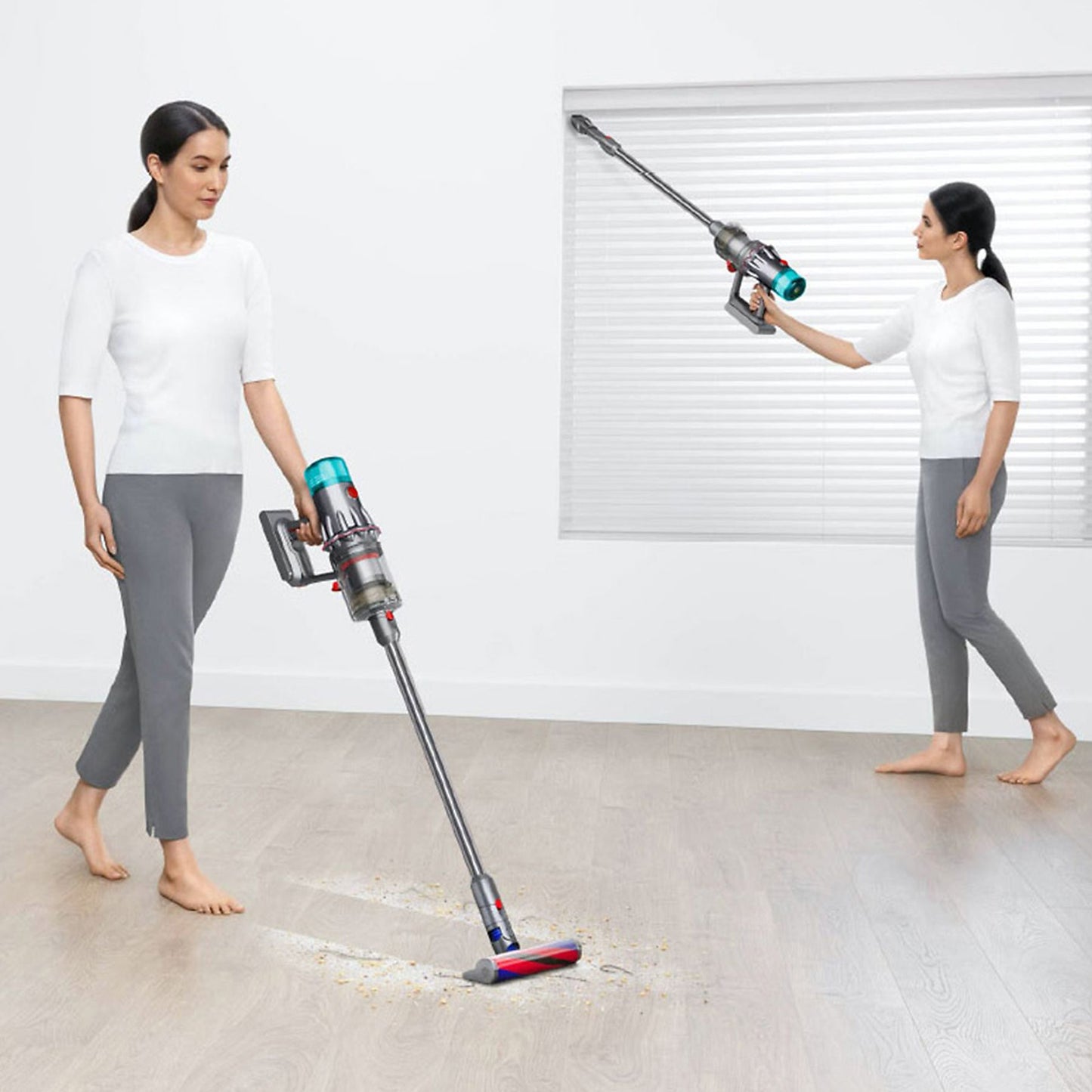 DYSON V12 Origin Steelstofzuiger incl. kruimelzuiger Nikkel