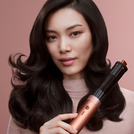 DYSON Airwrap Co-anda 2x Curly + Coily – Amber Silk Multistyler Roze
