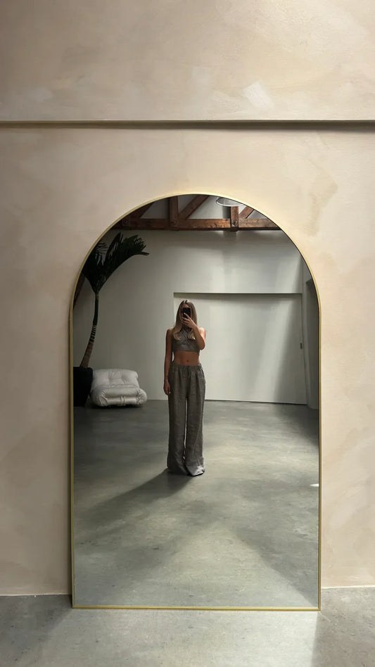 MEGA GROTE SPIEGEL MOON | 200 cm x 120 cm goud