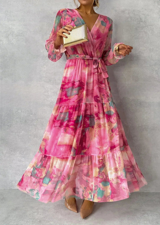 Meli | Wikkeljurk met Bloemenprint