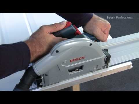 Bosch Blauw 0615990M9B GKT 55 GCE invalzaag + 2x geleiderails + draagtas voor FSN + koppelstuk in L-Boxx