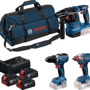 Bosch Professional – GSR 18V-65, GDX 18V-285 et GBH 18V-22 avec 3 batteries de 5,0 Ah – photo 1