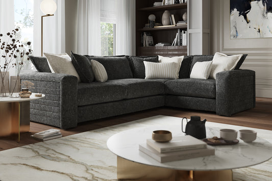 Cove – 3 Corner 1 Seater Sofa – Black