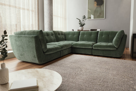 The Cocoon – 3 Corner 3 Seater Sofa – Green
