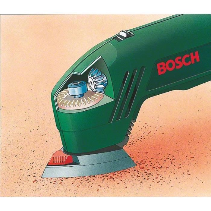 Ponceuse Delta Bosch PDA 180 – 180 W et 3 feuilles abrasives – photo 2