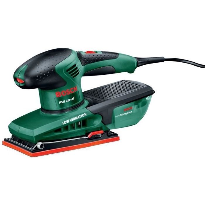 Ponceuse vibrante Bosch PSS 250 AE – 250 W et coffret – photo 1