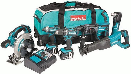 Makita Accu Combiset DLX6038T - 18 V - Combiset - Voor Divers Zaag-, Boor- En (Slag)Schroefwerk
