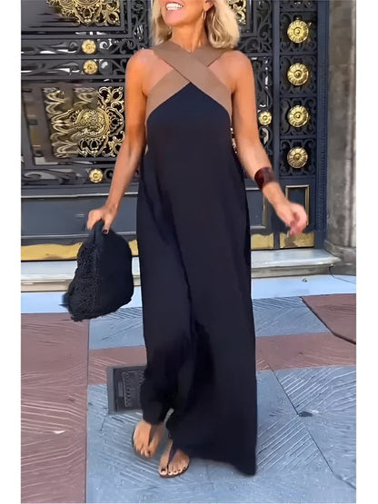 Esther - Maxi-jurk met halternek