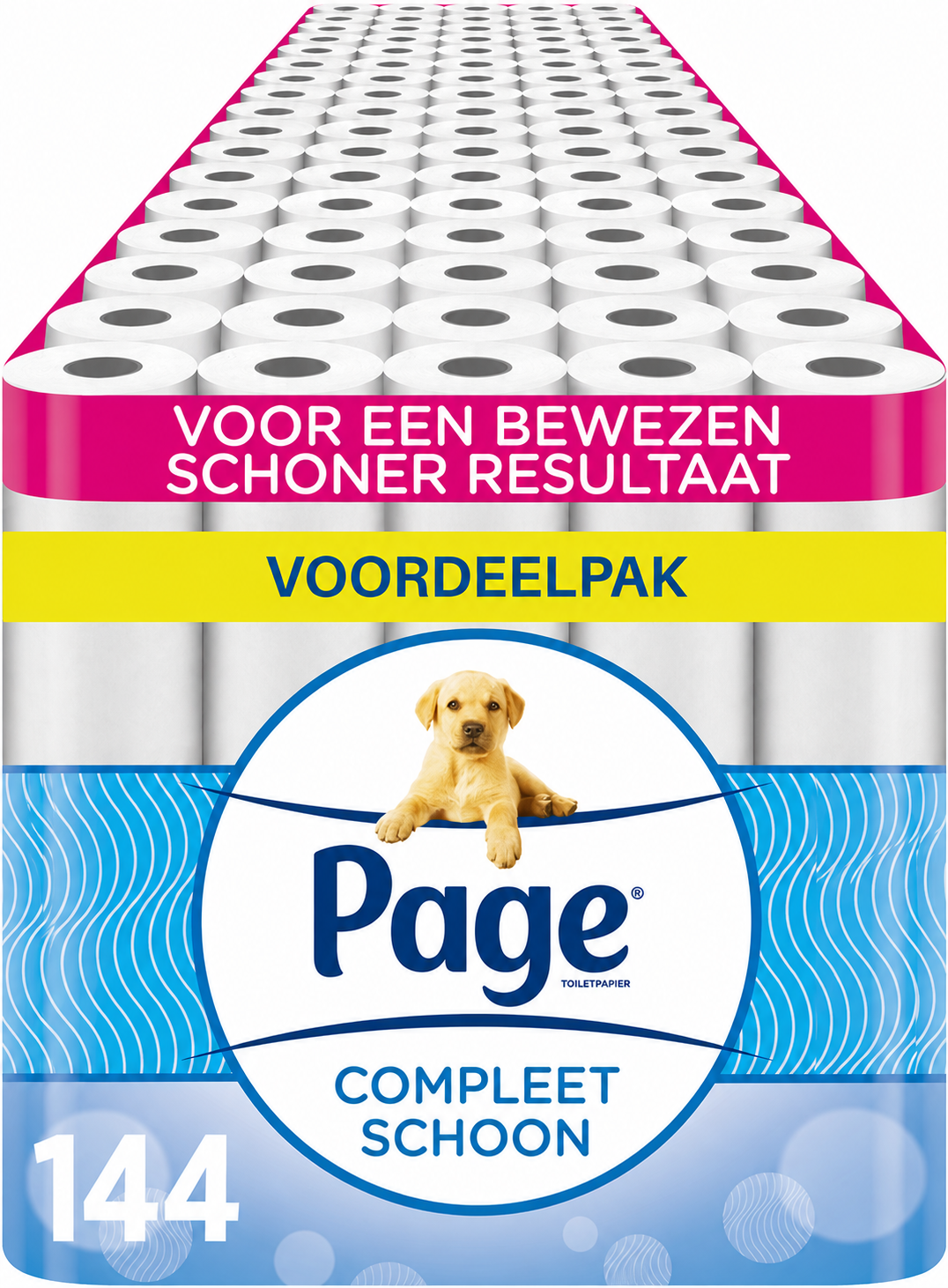 Page®/Scottex® toiletpapier - Compleet Schoon wc papier - 144 rollen - Voordeelverpakking
