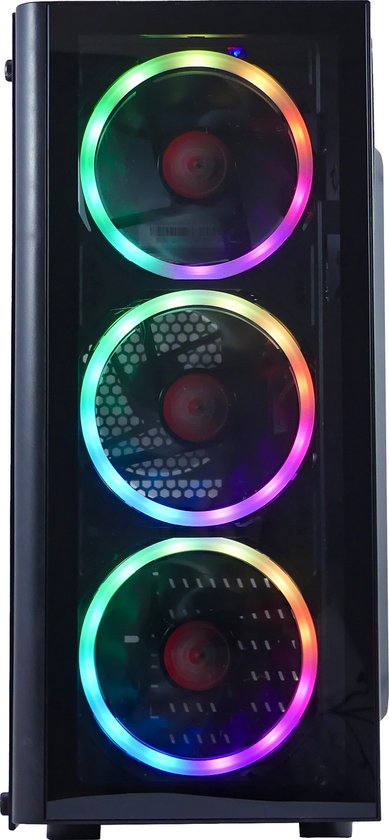 AMD Ryzen 5 RGB Budget Game Computer / Gaming PC - 16GB RAM (2x8GB Dual-Channel) - 500GB SSD - RX Vega 11 - TRIPLE aRGB FAN - Windows 11 Pro - Wifi / Bluetooth