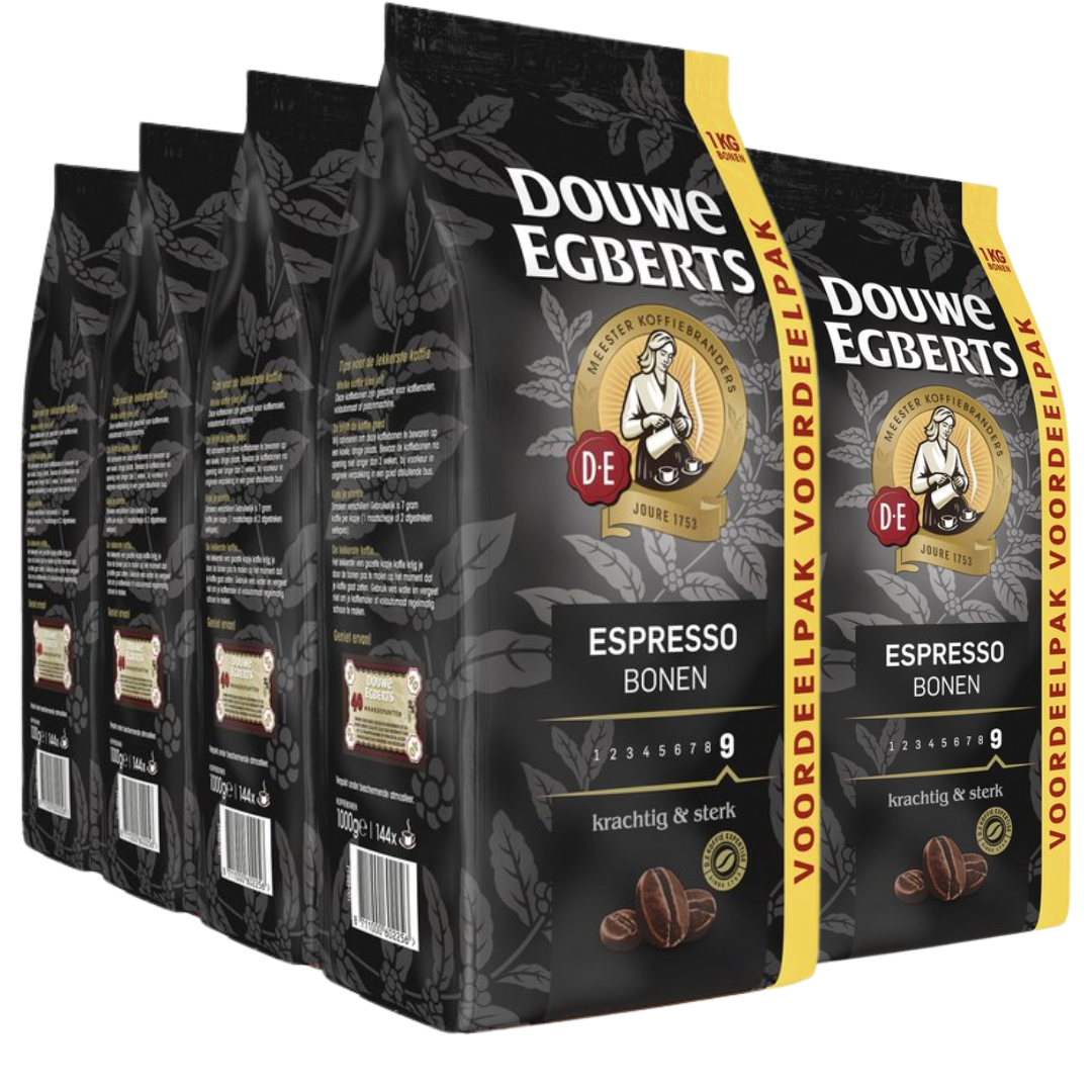 Douwe Egberts Espresso Koffiebonen - 8 x 1KG