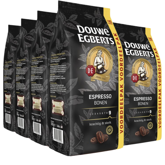 Douwe Egberts Espresso Koffiebonen - 8 x 1KG
