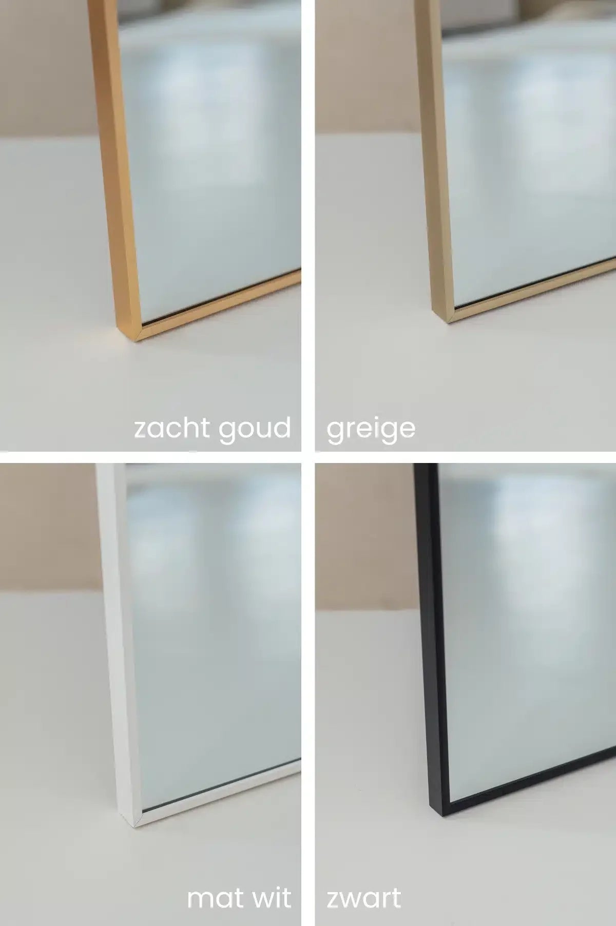 Maj Boogspiegel 180×80 cm – Mat Wit