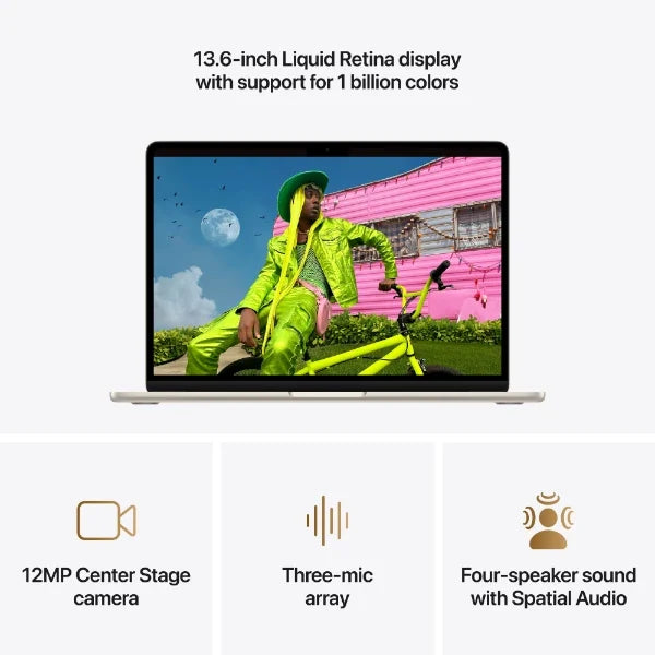 Apple MacBook Air 13" (2026, M5) 16/512 GB, stjerneskær