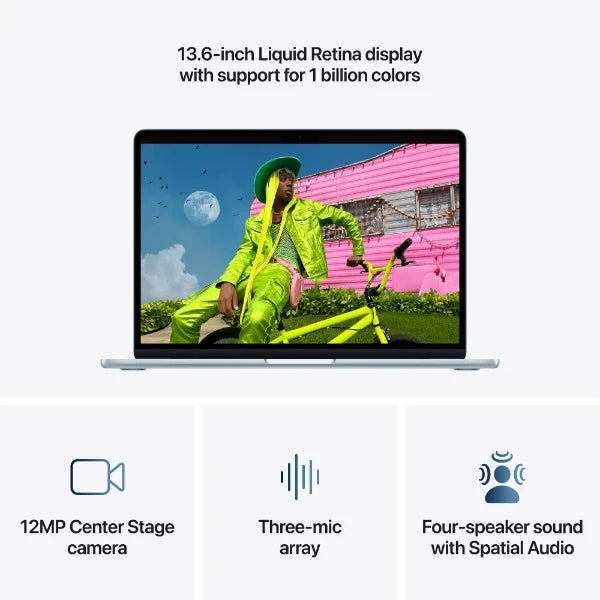 Apple MacBook Air 13" (2026, M5) 16/512 GB, himmelblå