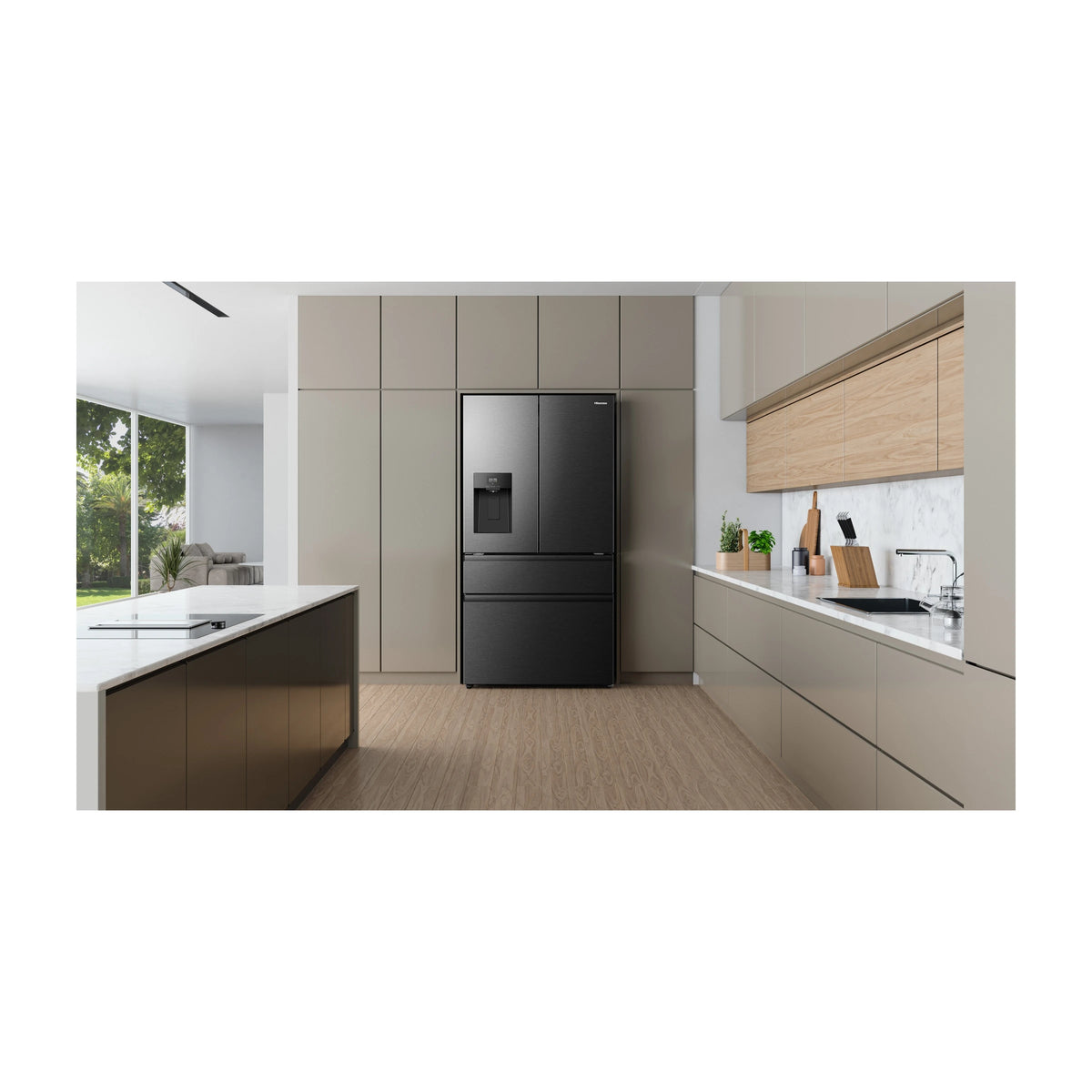 Hisense RF602P7SBE kølefryseskab