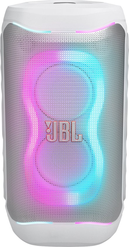 JBL PartyBox 130 - NIEUW - Draadloze Bluetooth Party Speaker - Opvouwbare Handgreep - Spatwaterdicht - LED verlichting - 15 uur - Wit