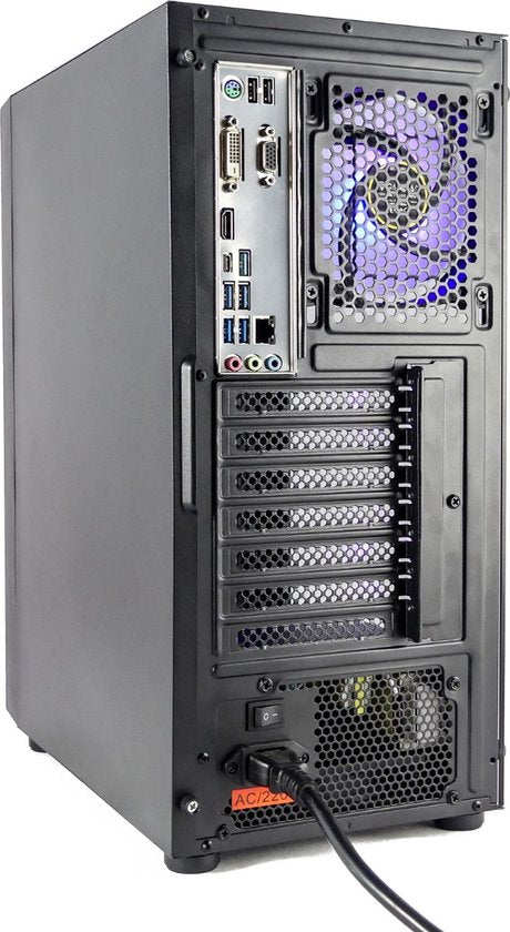 AMD Ryzen 5 Budget Game Computer / Gaming PC - 16GB RAM - 500GB SSD - RX Vega 11 - Windows 11 Pro - WiFi 6 + Bluetooth 5.4 - Geschikt voor Roblox en Minecraft - Gamdias Aura GC2