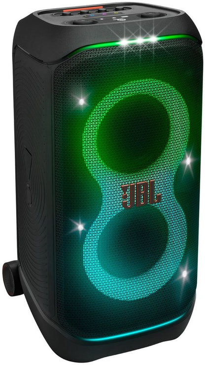 JBL Partybox Stage 320 - Draadloze Bluetooth Party Speaker - Op Wielen - Uitschuifbare Hangreep - LED verlichting - 18 uur - Spatwaterdicht - Zwart