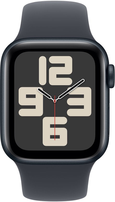 Apple Watch SE 2024 40mm Midnight Aluminium Case with Midnight Sport Band - S/M