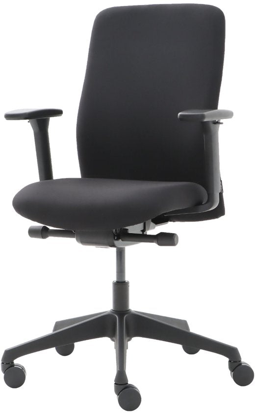 Office Hero® Pharaoh Ergonomische Bureaustoel - Bureaustoelen voor Volwassenen - Verstelbaar - Zwart - Stof - Gemonteerd geleverd