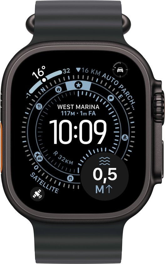 Apple Watch Ultra 3 Cellular 49mm Black Titanium Case with Black Ocean Band