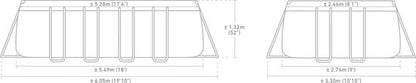 Intex Ultra XTR Rechthoekig Opzetzwembad Set - 549 x 274 x 132 cm met zand filter pomp