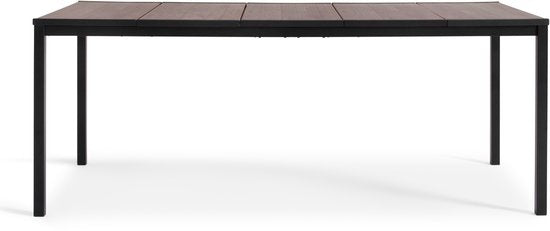 Keter Porto Diningset - Signature Porto Tafel en 6 Noa Tuinstoelen - Ashwood/Zwart