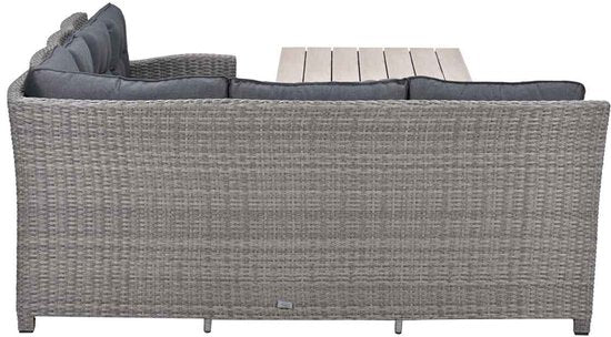 Garden Impressions Jaru lounge dining set 5-delig links - light teak vironwood