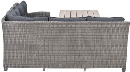 Garden Impressions Jaru lounge dining set 5-delig links - light teak vironwood