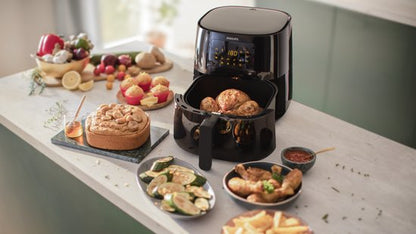 Philips Airfryer Essential 3000 Series - HD9270/96 - 6,2 liter (XL) - Heteluchtfriteuse - Warmhoudfunctie - 14 in 1 kookfuncties - Met spiesjes & grillrooster