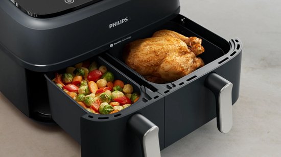Philips – NA351/00 – Airfryer met dubbele mand – 9 l – 2750 W