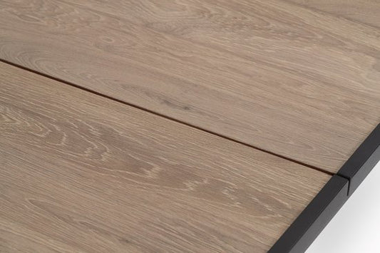Keter Porto Diningset - Signature Porto Tafel en 6 Noa Tuinstoelen - Ashwood/Zwart