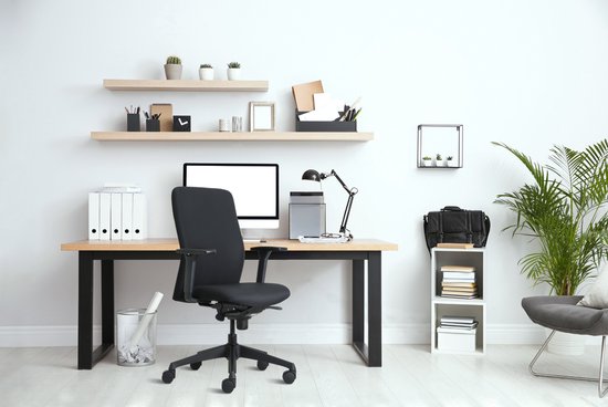 Office Hero® Pharaoh Ergonomische Bureaustoel - Bureaustoelen voor Volwassenen - Verstelbaar - Zwart - Stof - Gemonteerd geleverd