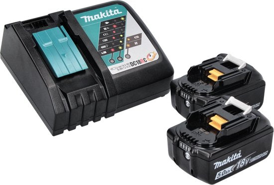 Makita DLX2131TJ 18V Li-Ion Combiset - Accuboormachine met klopfunctie (DHP482) & Slagschroevendraaier (DTD152) (2x 5.0Ah Accu) in Mbox