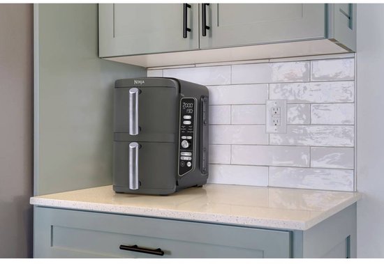 Ninja Double Stack Airfryer XXL - 9.5 Liter - Dubbele Gestapelde Lades - 6 Programma's - Inclusief Kookrekjes - SL400EU
