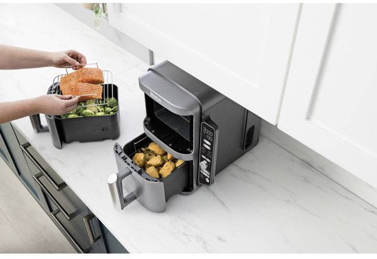 Ninja Double Stack Airfryer XXL - 9.5 Liter - Dubbele Gestapelde Lades - 6 Programma's - Inclusief Kookrekjes - SL400EU