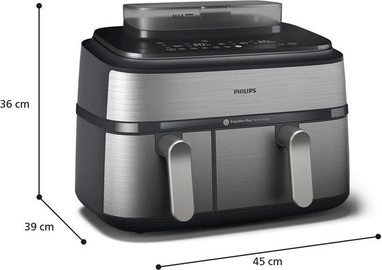 Philips 5000 series - Dubbele airfryer - 9L - 2750W - NA555/00