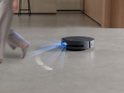 ECOVACS - DEEBOT T80 Omni - Stofzuig en dweilrobot (zwart) - 18.000 Pa zuigkracht- Zelfreinigende Robotstofzuiger met Warmwater – Dweilsysteem - Automatisch Leegstation - Geschikt voor dierenharen