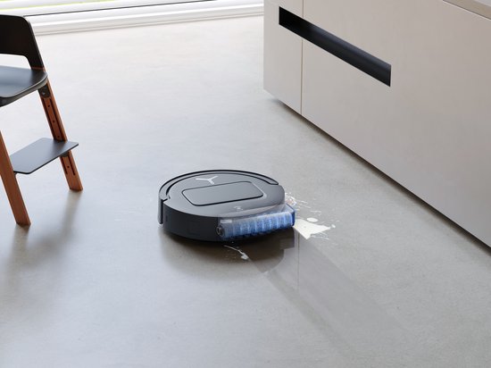 ECOVACS - DEEBOT T80 Omni - Stofzuig en dweilrobot (zwart) - 18.000 Pa zuigkracht- Zelfreinigende Robotstofzuiger met Warmwater – Dweilsysteem - Automatisch Leegstation - Geschikt voor dierenharen