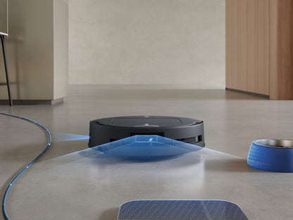 ECOVACS - DEEBOT T80 Omni - Stofzuig en dweilrobot (zwart) - 18.000 Pa zuigkracht- Zelfreinigende Robotstofzuiger met Warmwater – Dweilsysteem - Automatisch Leegstation - Geschikt voor dierenharen