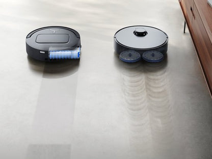 ECOVACS - DEEBOT T80 Omni - Stofzuig en dweilrobot (zwart) - 18.000 Pa zuigkracht- Zelfreinigende Robotstofzuiger met Warmwater – Dweilsysteem - Automatisch Leegstation - Geschikt voor dierenharen