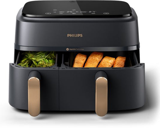 Philips Rapid Air Serie 3000 NA352/00 - Airfryer - Dubbele Mand - 9 Liter