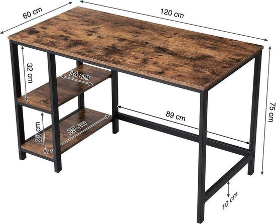 EKEO - Bureau met vintage Look - Computertafel - Vintage